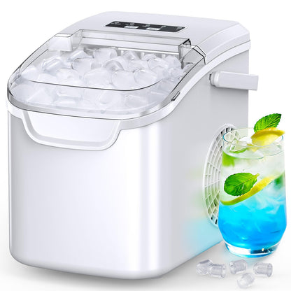 Self-Cleaning Ice Maker for Countertops – 26.5 lb Daily Production