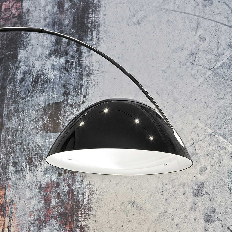 Elegant Arc Floor Lamp with Sleek Black Finish