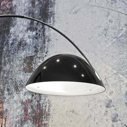 Elegant Arc Floor Lamp with Sleek Black Finish