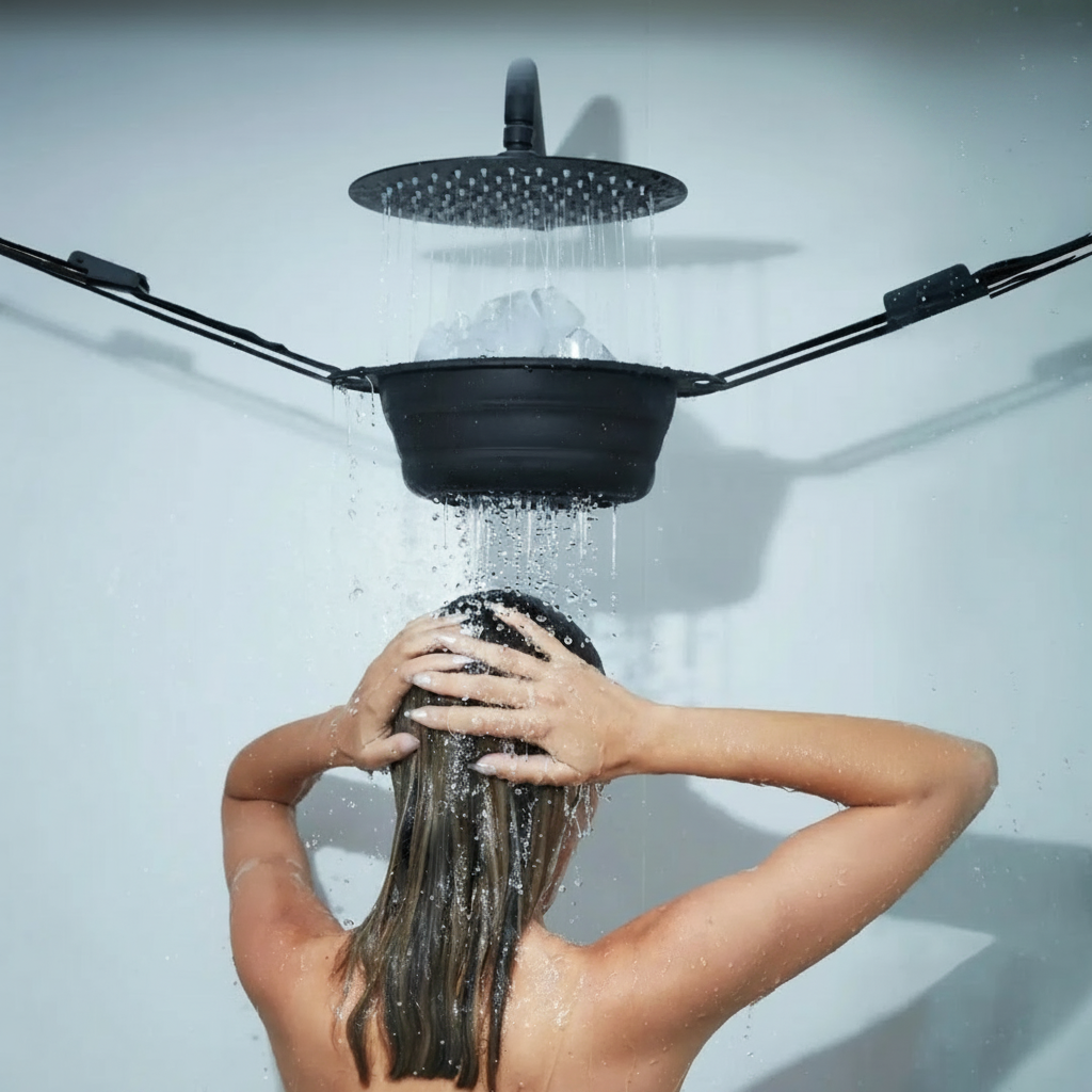 Revitalizing Cold Therapy Shower Fan for Instant Refreshment