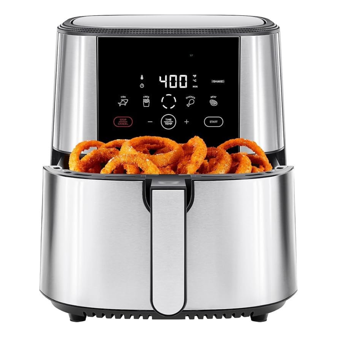 8 Quart Touchscreen Air Fryer with Nonstick Basket and Presets