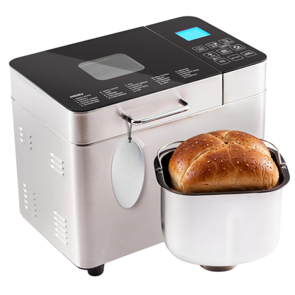 Bread Machine with 24 Program Settings and 1 Custom Option, 2 lb Capacity