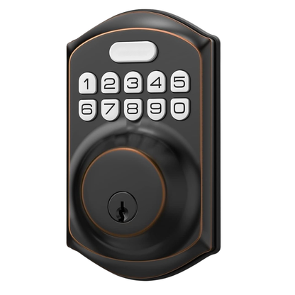 Smart Keypad Door Lock with Digital Entry, Auto-Lock, 2 Keys