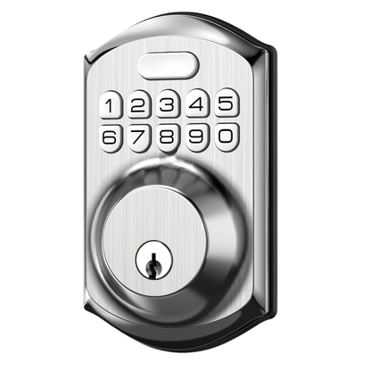Smart Keypad Door Lock with Digital Entry, Auto-Lock, 2 Keys
