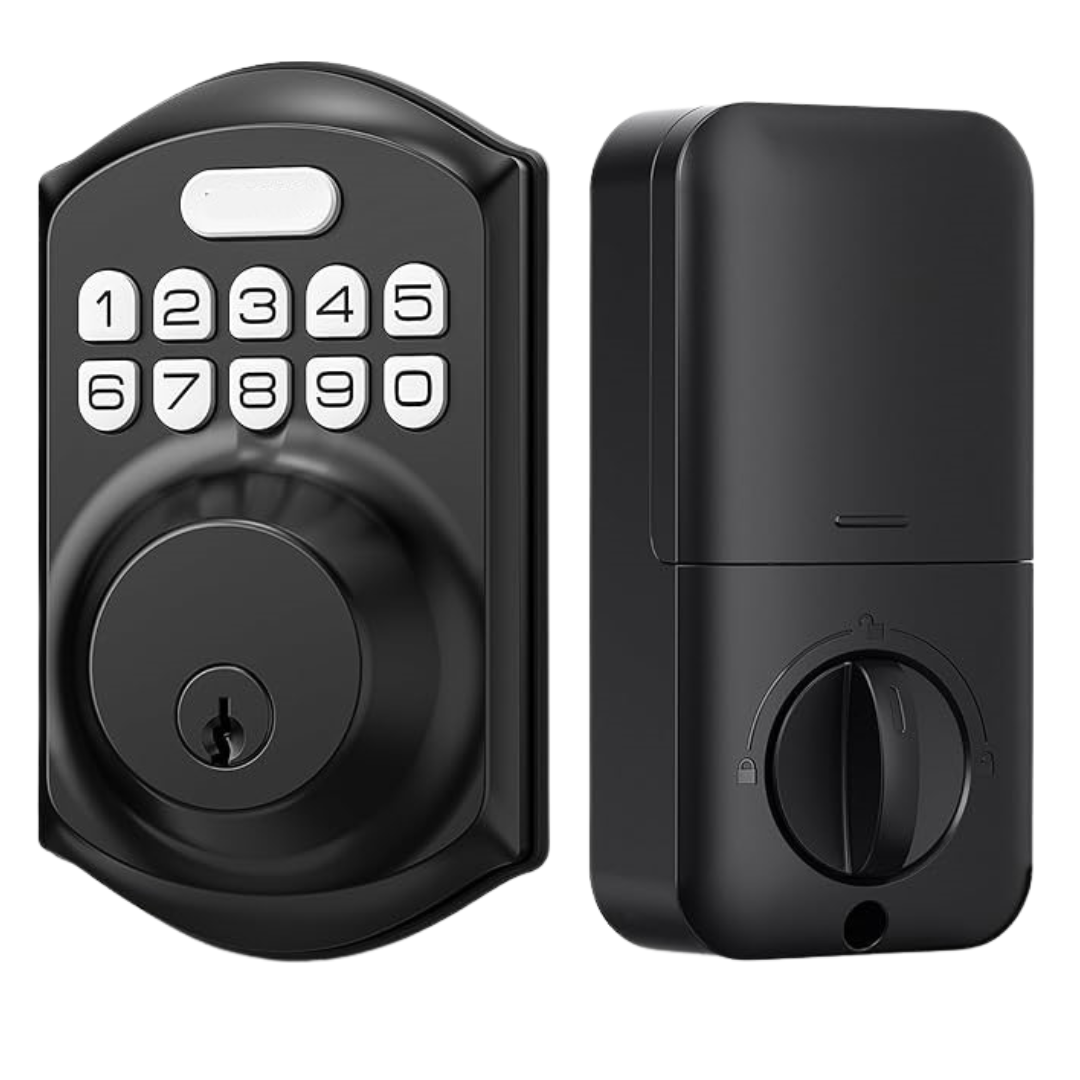 Smart Keypad Door Lock with Digital Entry, Auto-Lock, 2 Keys