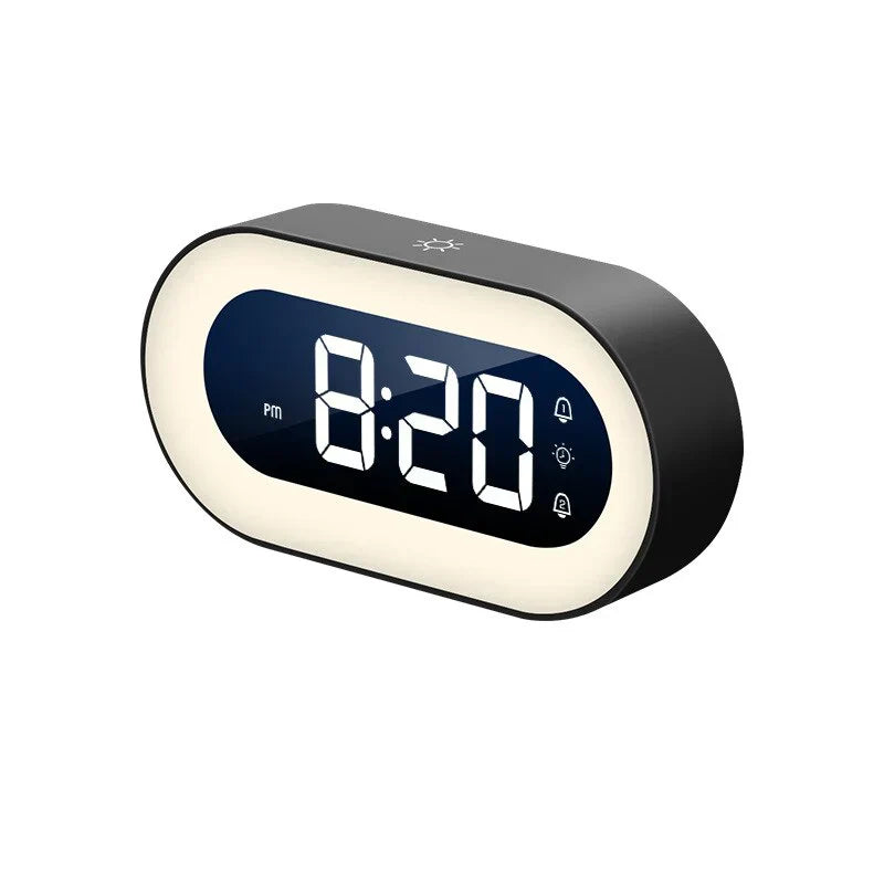 Versatile LED Alarm Clock with Soothing Night Light