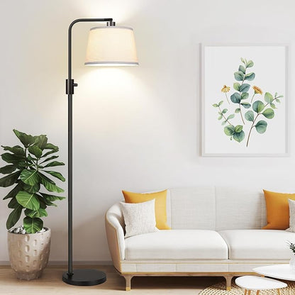 LED Floor Lamp with Adjustable Brightness and Various Shade Options