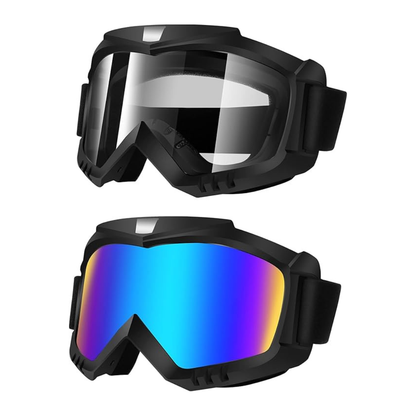 2-Pack Off-Road Riding Goggles for Dirt Bikes, ATVs, and Skiing