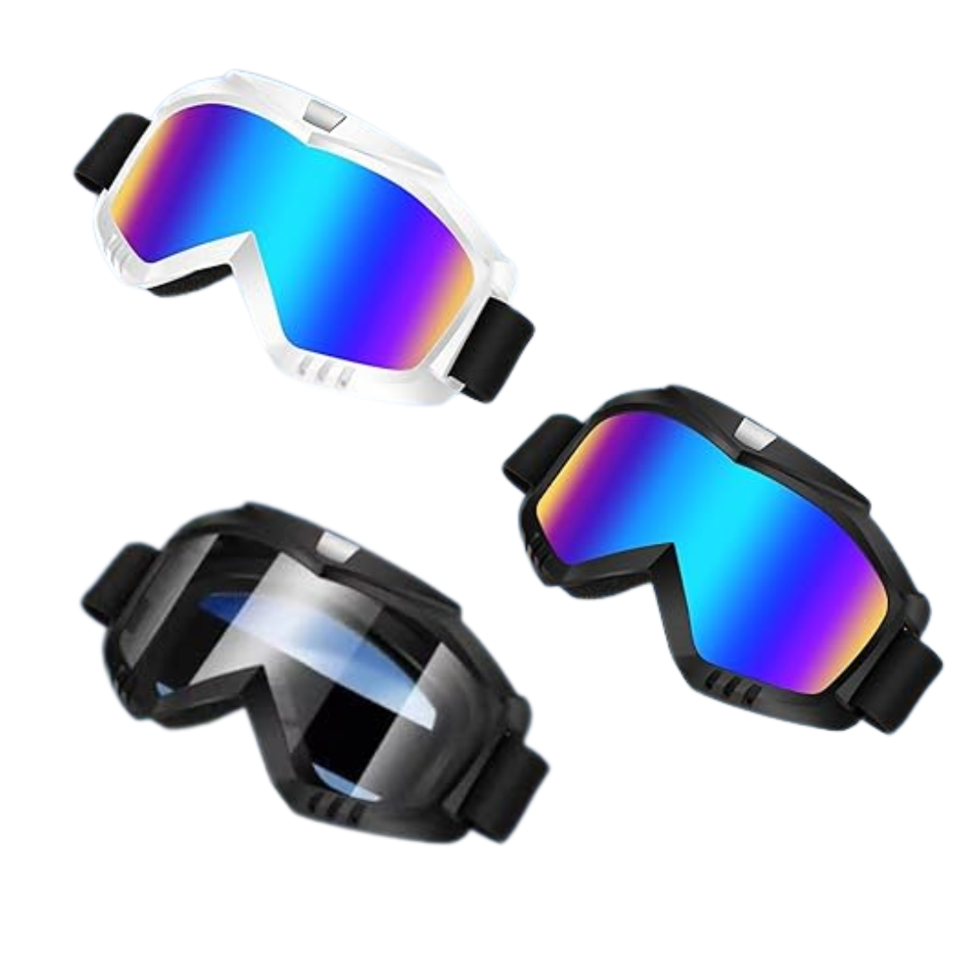 2-Pack Off-Road Riding Goggles for Dirt Bikes, ATVs, and Skiing