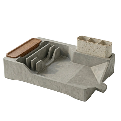 Drying Rack for Dishes with Drain Tray, Cutlery Holder, and Cup Shelf