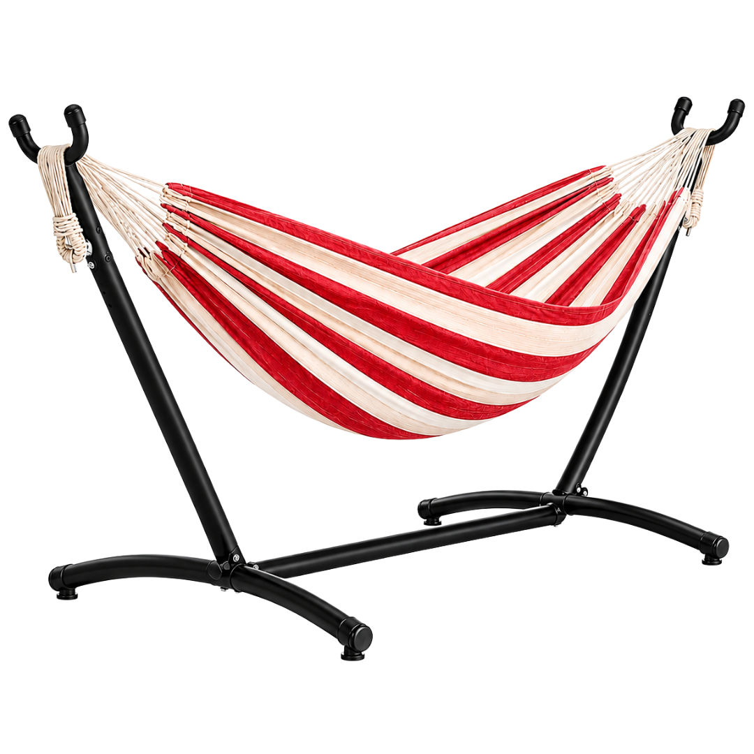 Steel Stand Double Hammock – 450 lb Capacity for Outdoor Use