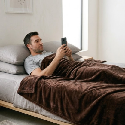 All-Season Breathable Blanket - Double-Sided Flannel Fleece