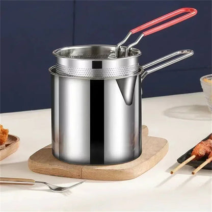 Versatile Frying Strainer Pot for Effortless Cooking