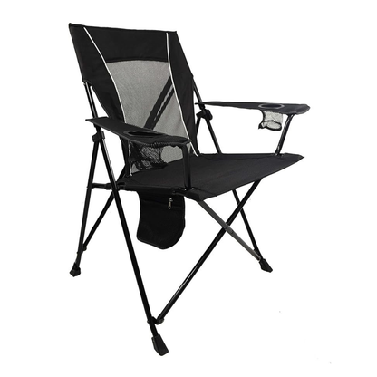 Folding Camping Chair with Dual Lock, Cup Holders, and Carry Bag