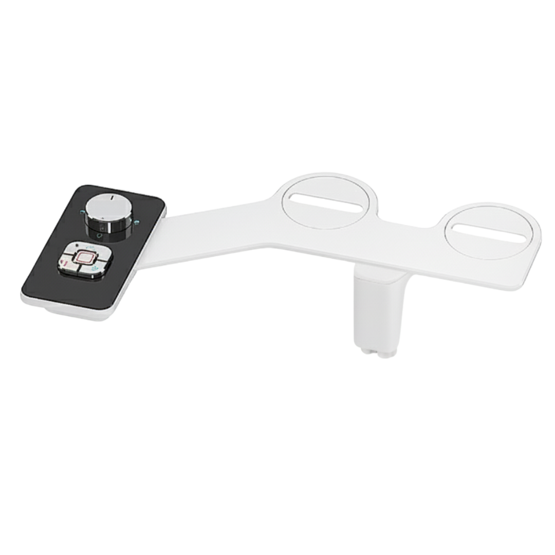 Adjustable Water Pressure Toilet Bidet Attachment with Dual Nozzles