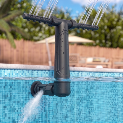 Adjustable 360° PVC Tubes Dual Spray Fountain for Pools