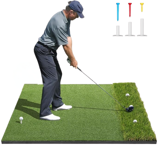 60x48 Inch Golf Practice Mat for Indoor and Outdoor Dual-Turf Training