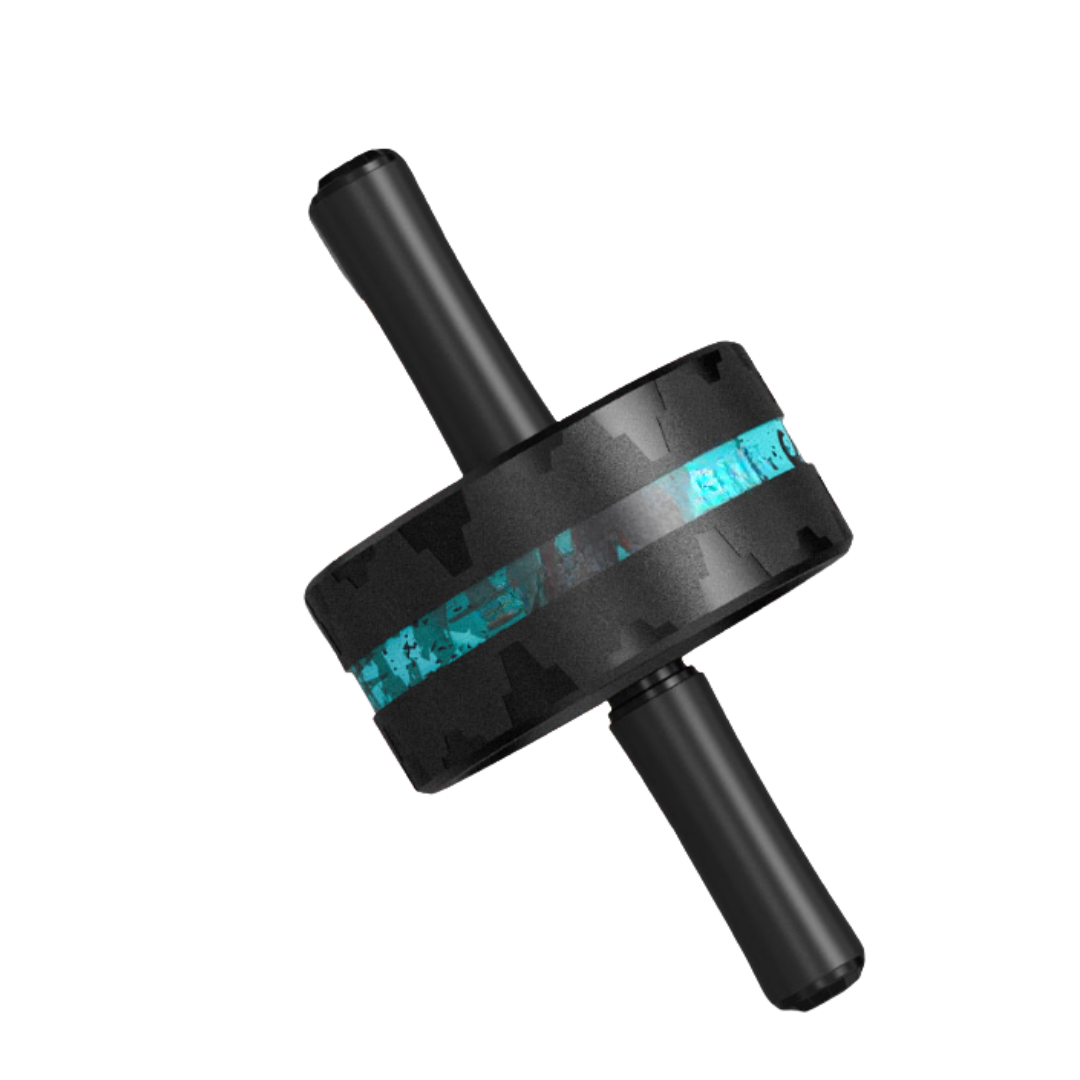 Ab Roller with Dual Wheels, Steel Core, and Included Knee Pad