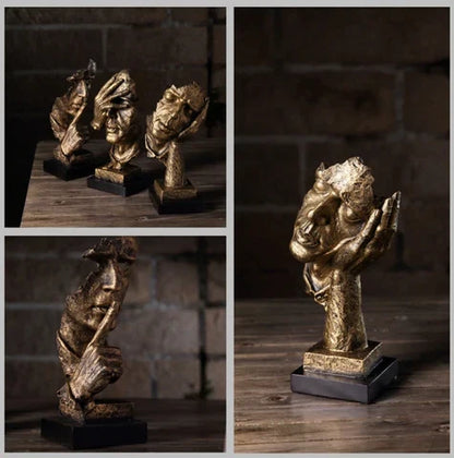 Contemporary Gold Abstract Art Piece for Modern Spaces