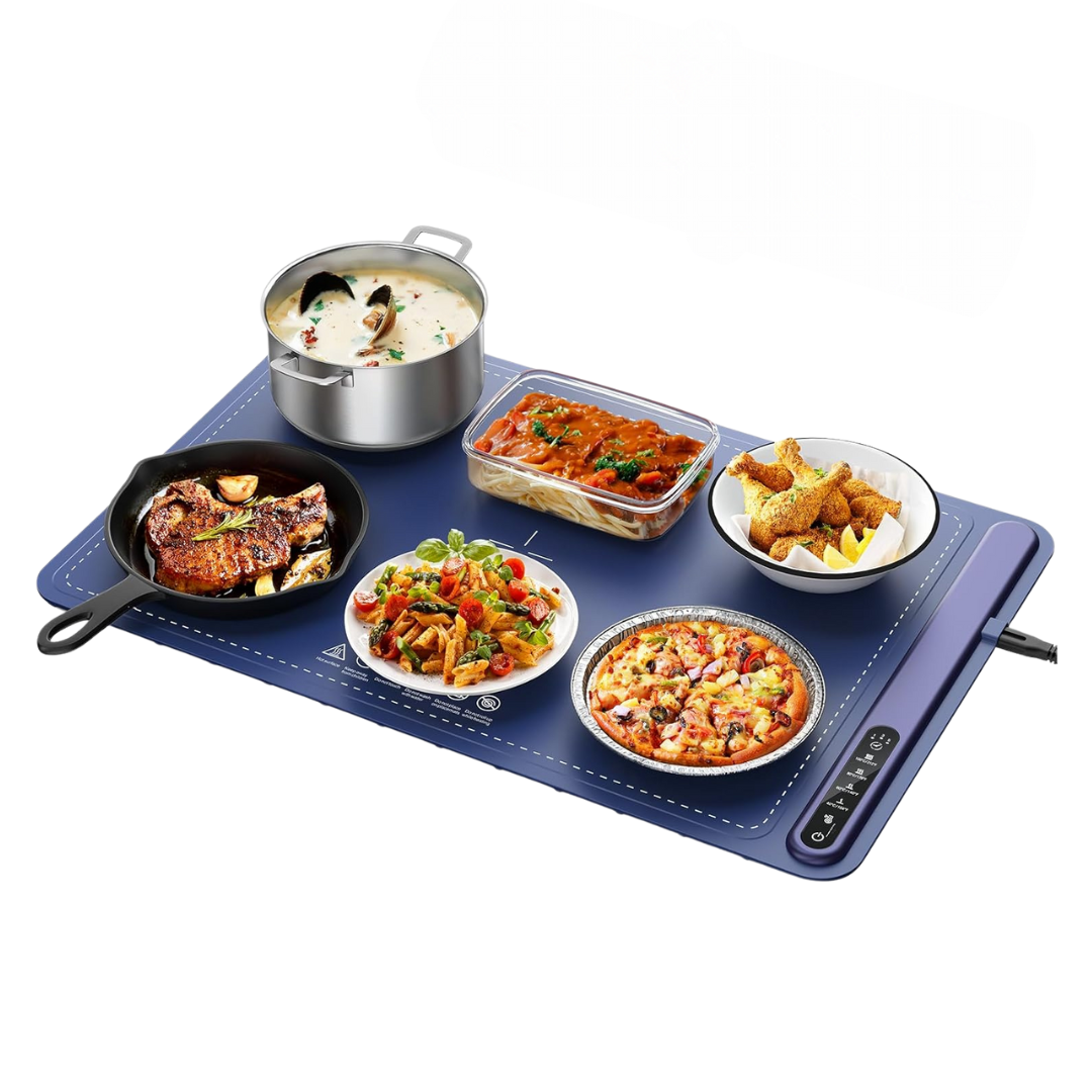 Food Warming Tray with Timer Control and 4 Temperature Settings