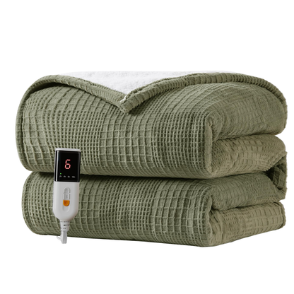 Adjustable Electric Blanket with Timer and Variable Heat Settings