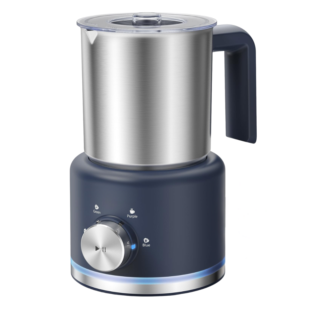 Electric Milk Frother and Foam Maker with 4 Functions and Auto Shut-Off