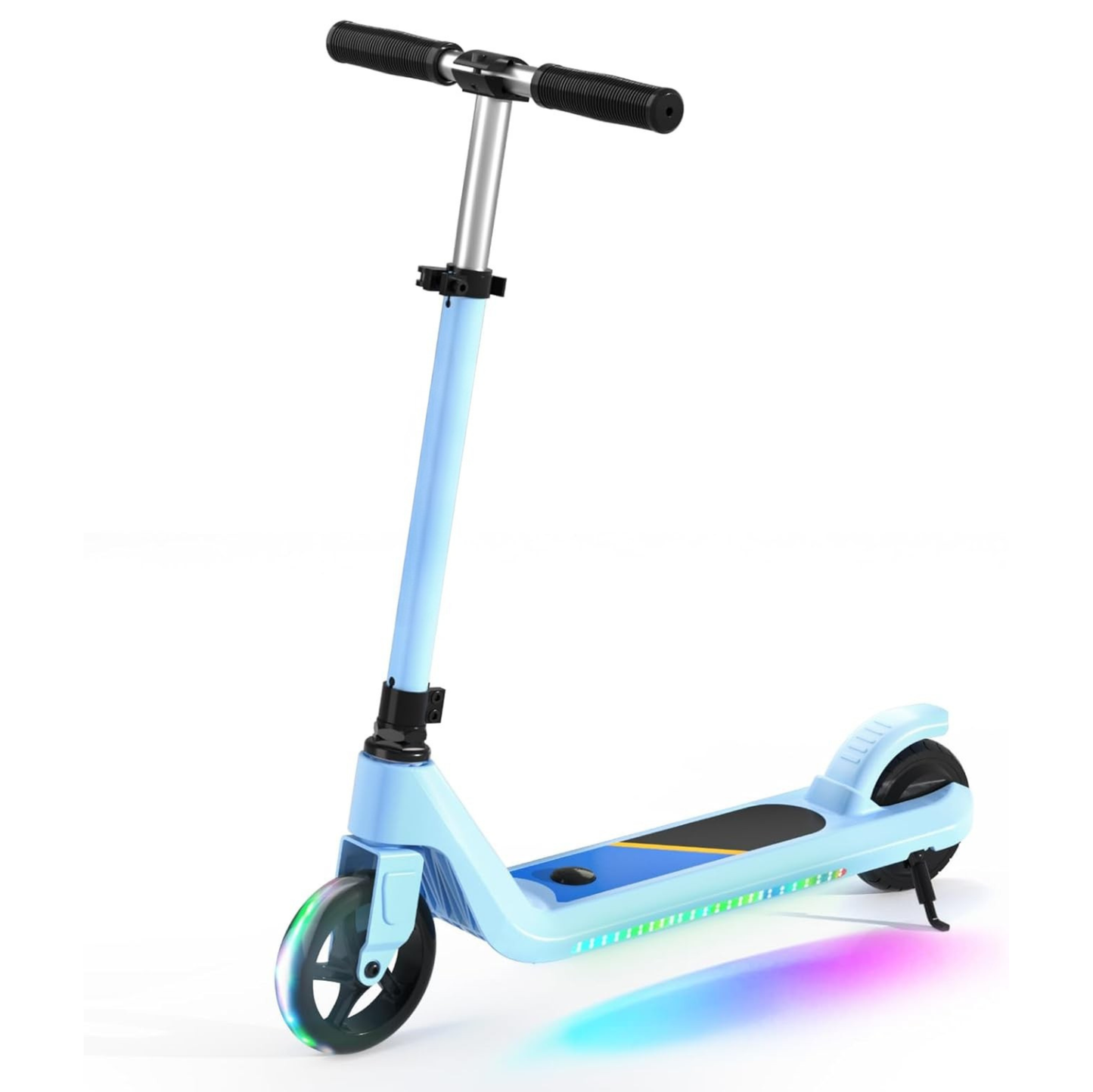 Kids Electric Scooter 6-10 Years Old with LED Wheels and Speed Adjustment