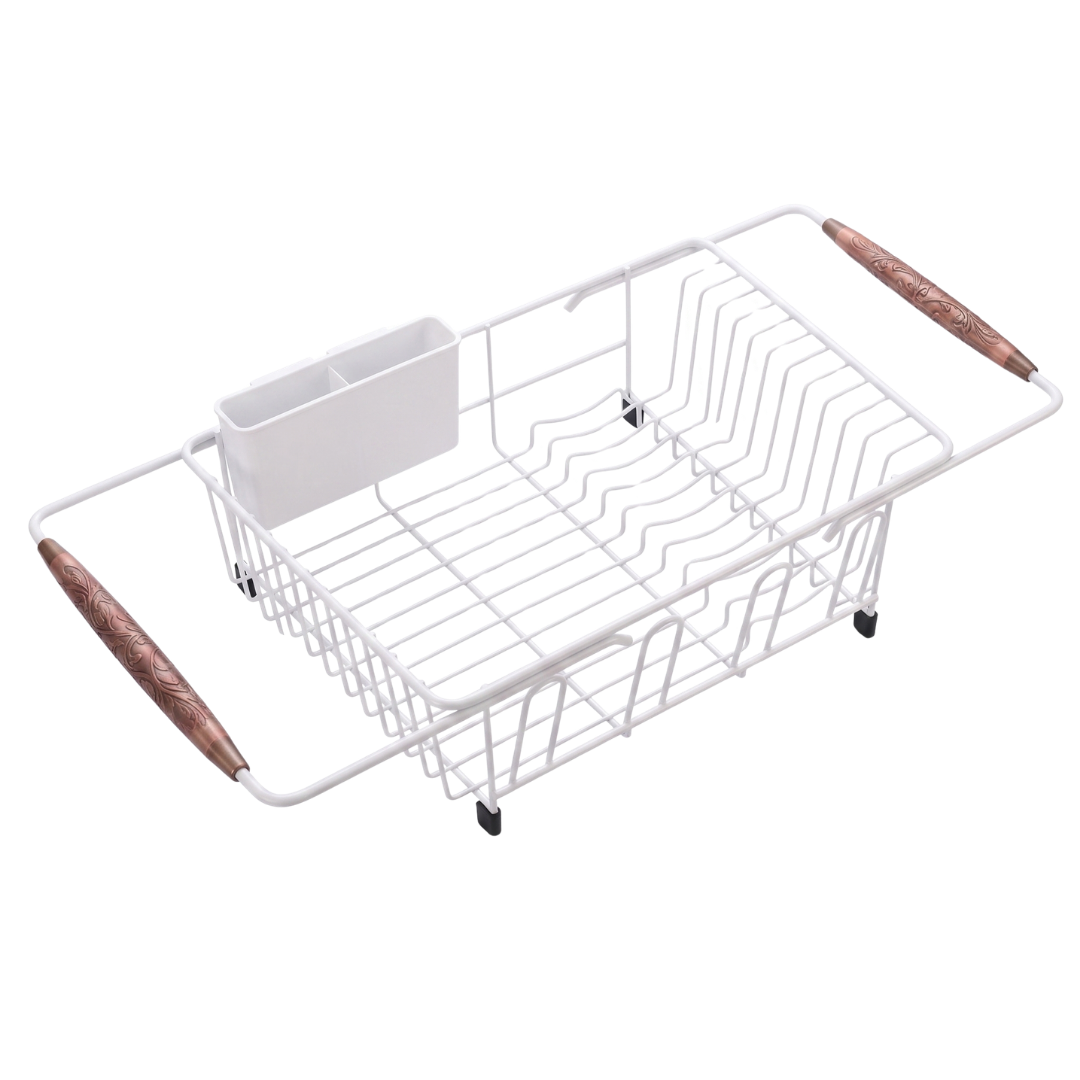 Adjustable Stainless Steel Dish Drainer for Kitchen Sink
