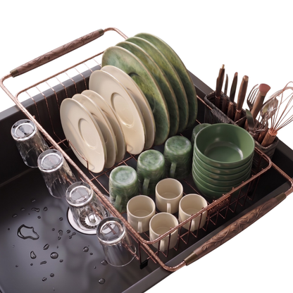 Adjustable Stainless Steel Dish Drainer for Kitchen Sink