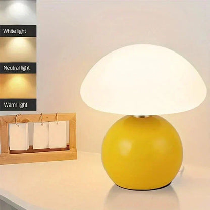 Elegant Glass Dome Lamp with Adjustable Lighting