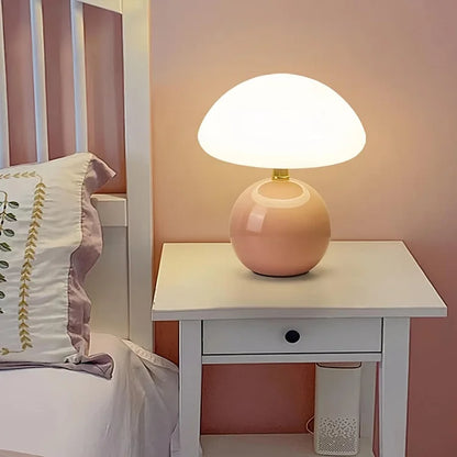 Charming Mushroom-Shaped Bedside Lamp with Adjustable Lighting