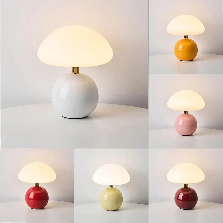 Elegant Glass Dome Lamp with Adjustable Lighting
