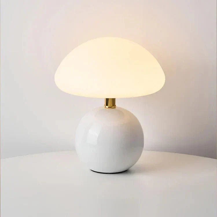 Elegant Glass Dome Lamp with Adjustable Lighting