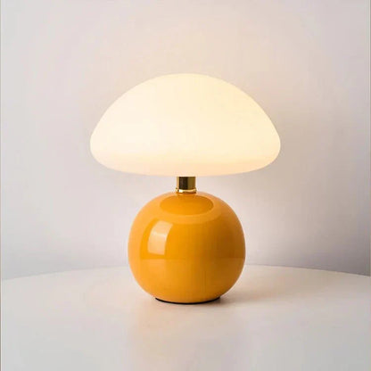 Elegant Glass Dome Lamp with Adjustable Lighting