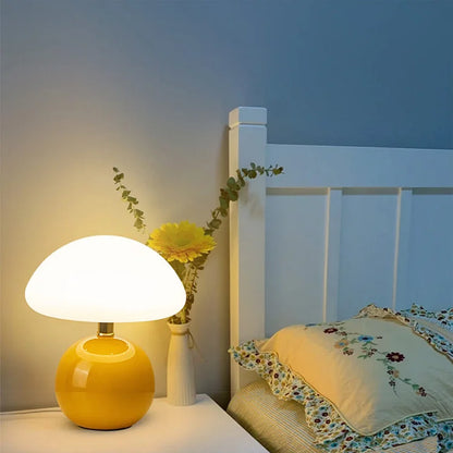 Charming Mushroom-Shaped Bedside Lamp with Adjustable Lighting