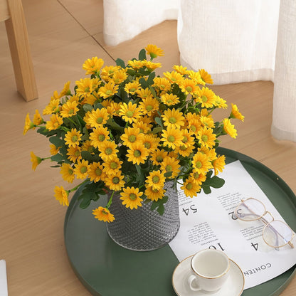 Vibrant Faux Daisy Bouquet for Effortless Home Decor