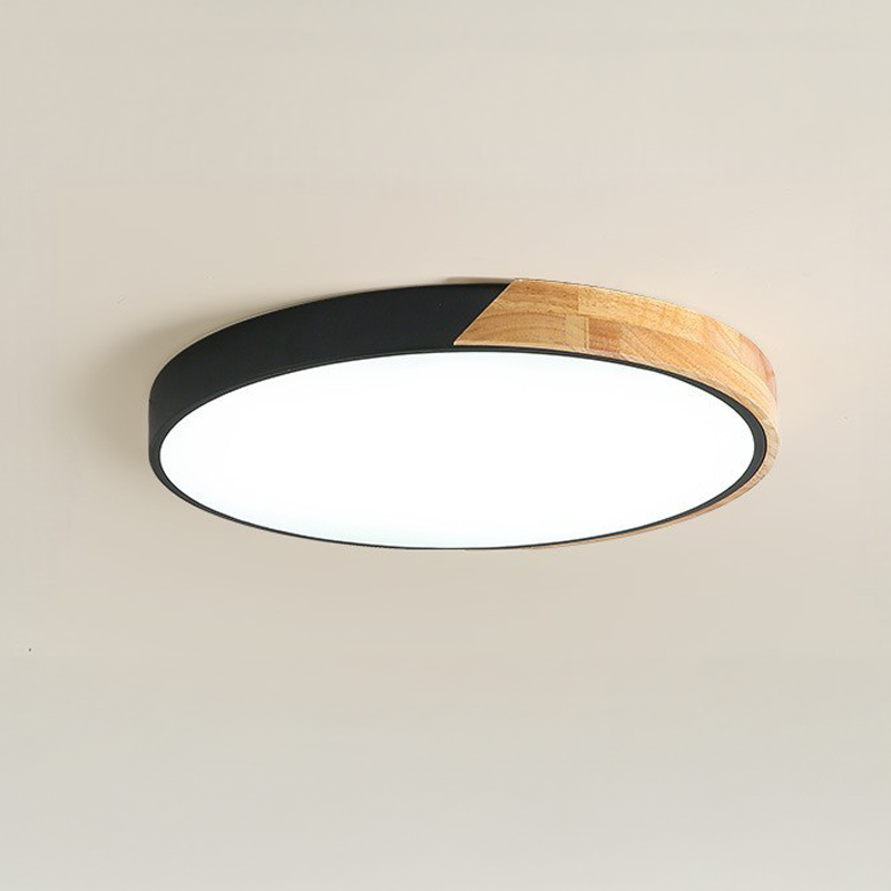 Scandinavian-Inspired Wooden Ceiling Light Fixture