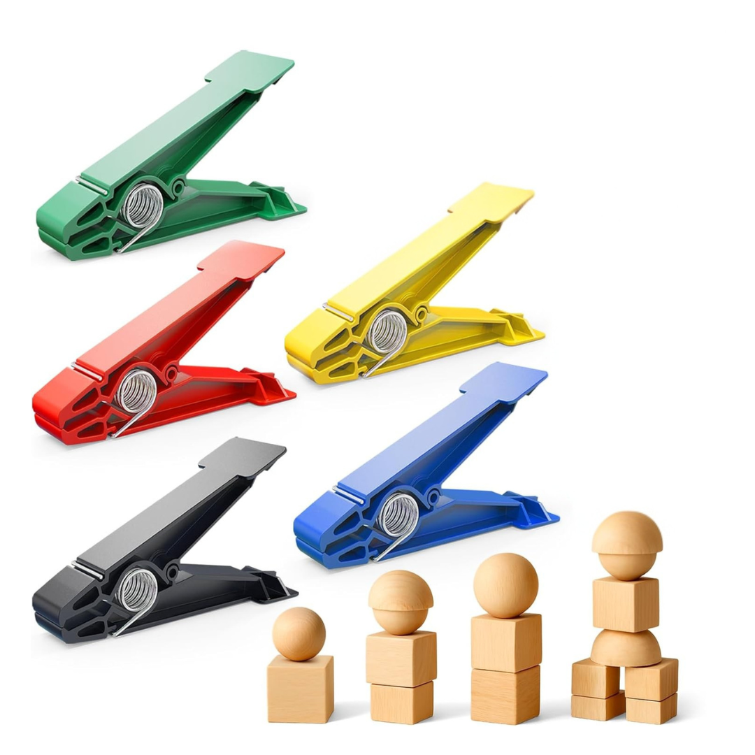 Set of 5 Resistance Clips for Finger Strength and Dexterity Training