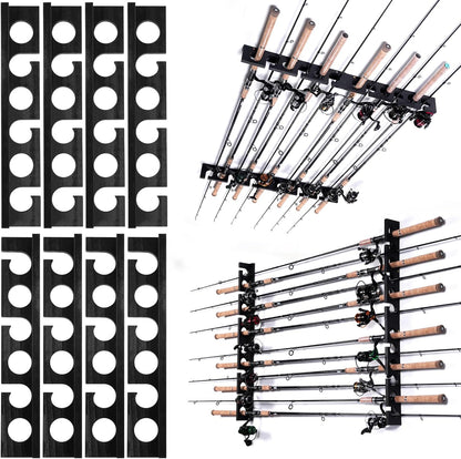 Wall or Ceiling Holder for Fishing Rods - Garage Storage Rack