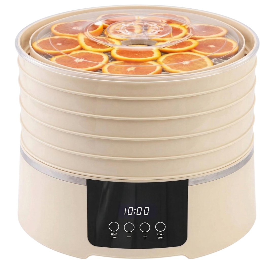 Food Dehydrator with Five Trays, Timer, and Adjustable Temperature
