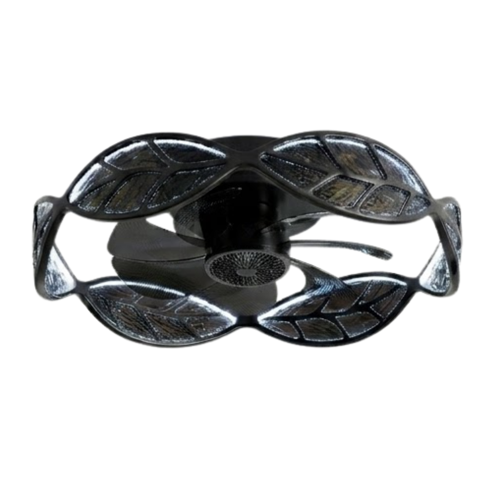 Ceiling Fan with 7 Blades and Built-in LED Light – Flush Mount Design
