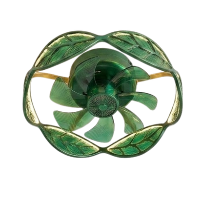 Ceiling Fan with 7 Blades and Built-in LED Light – Flush Mount Design