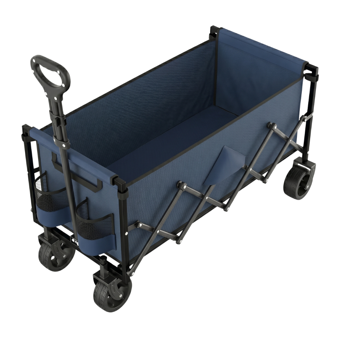 Heavy-Duty Folding Cart with Steel Structure - 480 lb Load Capacity
