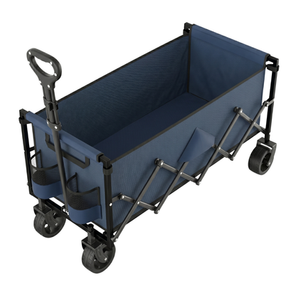 Heavy-Duty Folding Cart with Steel Structure - 480 lb Load Capacity