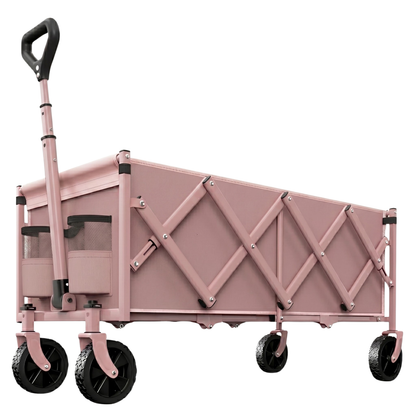 Collapsible Cart with Rotating Wheels and 360 lb Load Capacity