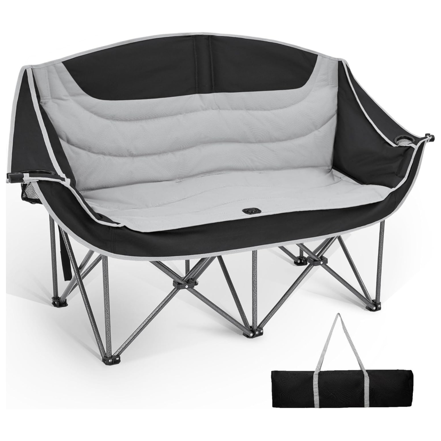 Portable Padded Loveseat Chair for 2-3 People – Ideal for Camping