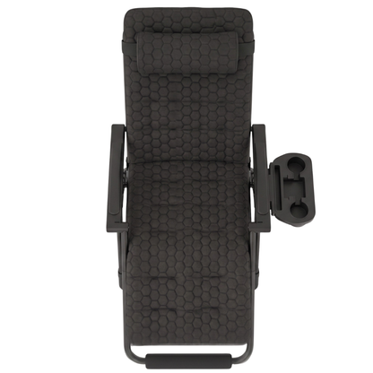 Reclining Chair with Tray, Footrest, and Removable Cushion - Foldable