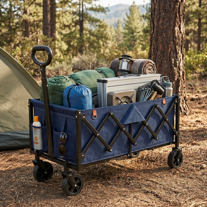 Alloy Steel Folding Cart with 360 lb Load Capacity