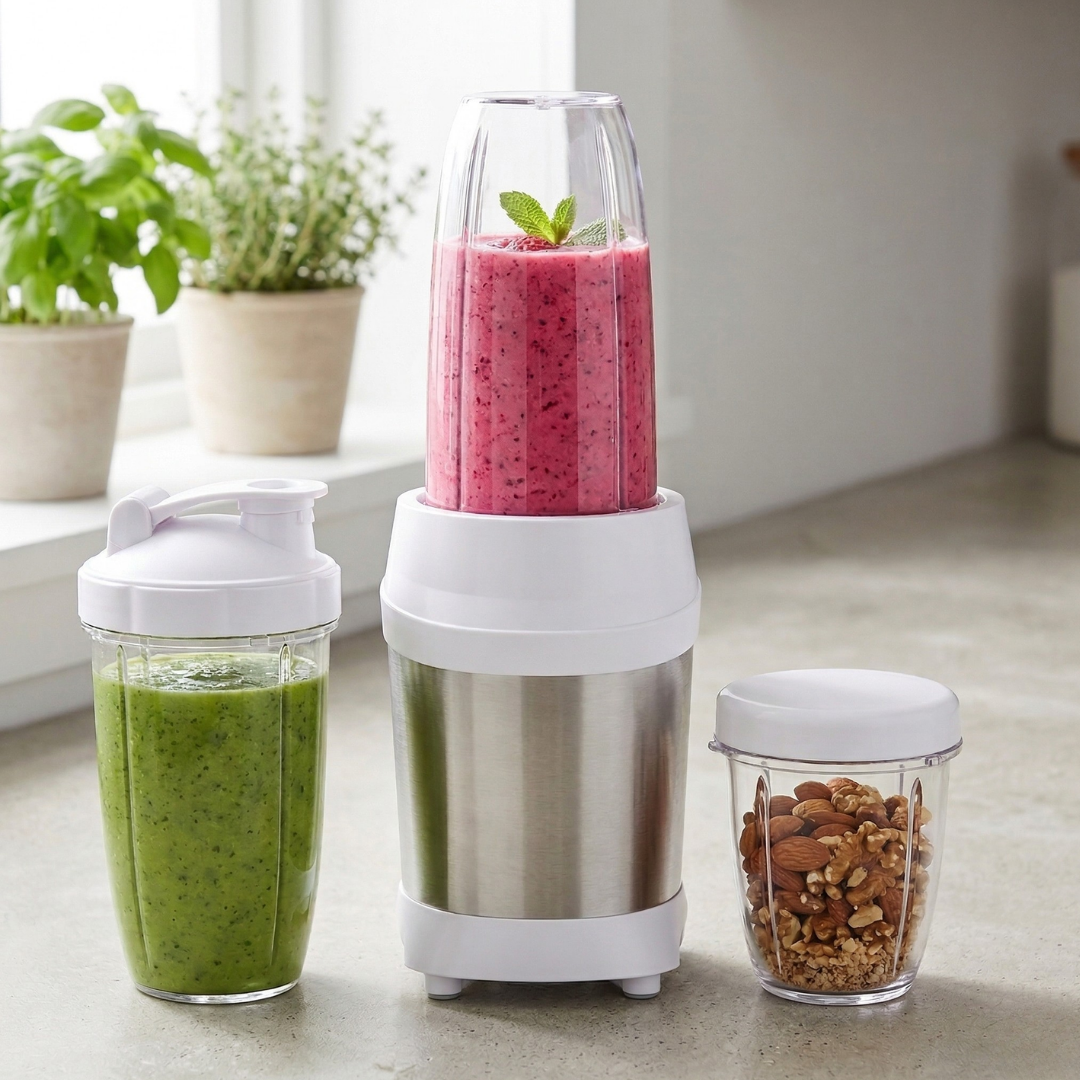 Portable 1200W Blender for Food Preparation and Smoothies with 3 Cups