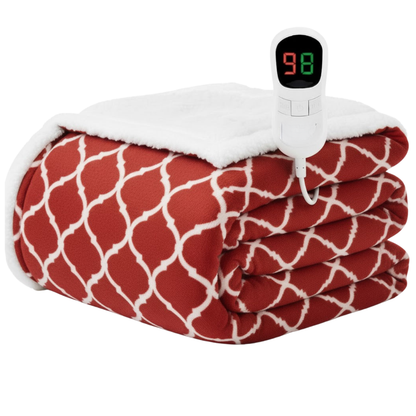 Large Heated Throw with 10 Temperature Settings and Automatic Shutoff